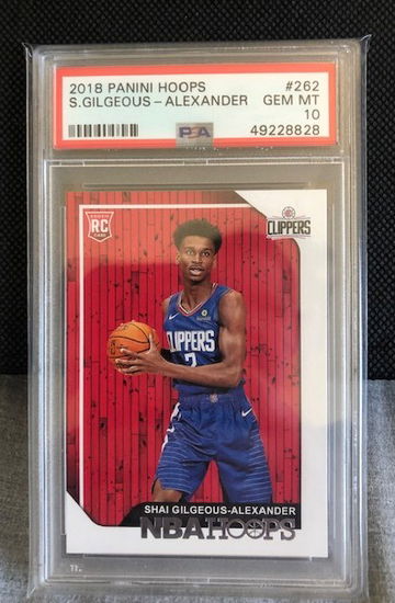 2018 Shai Gilgeous-Alexander NBA Hoops ( PSA Gem Mint 10)