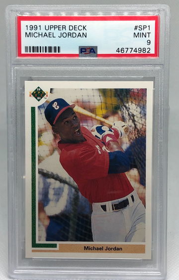 Michael Jordan 1991 Upper Deck Baseball #SP1 PSA 9
