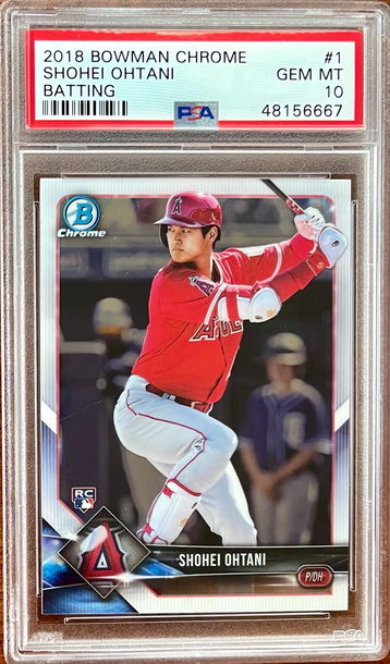 2018 Bowman Chrome Shohei Ohtani RC PSA 10 GEM MINT