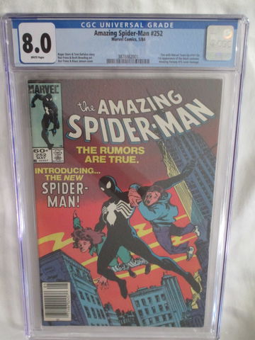 Amazing Spider-Man 252 1st Black Costume Venom CGC 8.0
