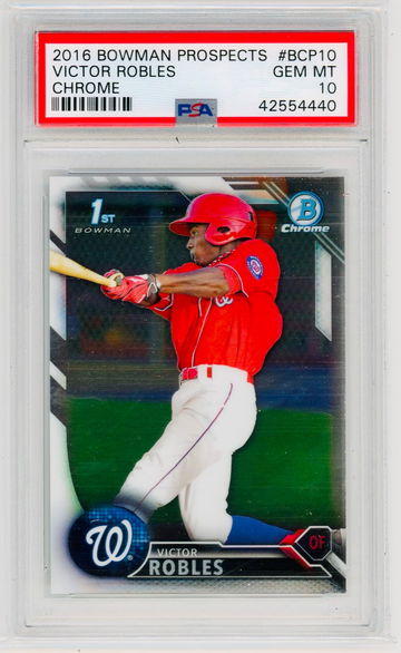 2016 Bowman Chrome Victor Robles 1st Bowman RC PSA 10