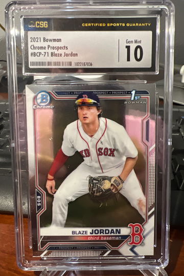 2021 bowman chrome prospects 71 Blaze Jordan