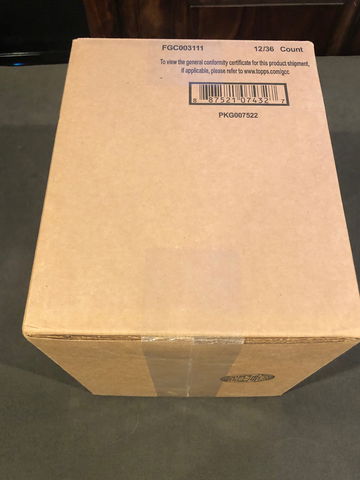 2018 Topps Update 12 box hobby case