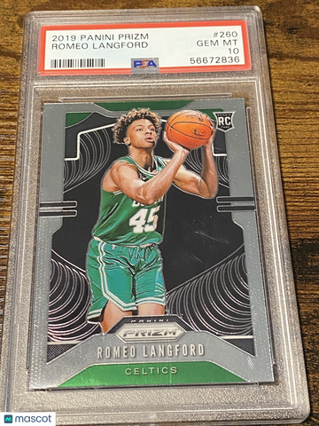 2019 Panini Prizm Romeo Langford #260 Prizm Rookie PSA 10
