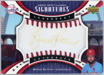 2007 Upper Deck Sweet Spot Classic Signatures Bruce Sutter #SPS-BS Auto /75