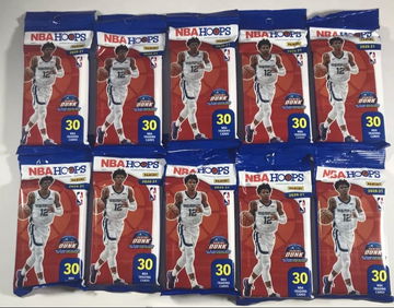 2020-21 Panini NBA Hoops Cello Fat Pack 30 Cards New Sealed Lot Of (10)Packs