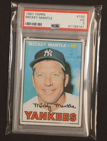 1967 Topps Mickey Mantle #150 PSA 3