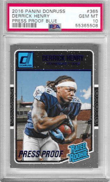 2016 Donruss Derrick Henry Press Proof Blue PSA 10