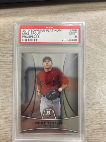 2010 Bowman Platinum Mike Trout RC 