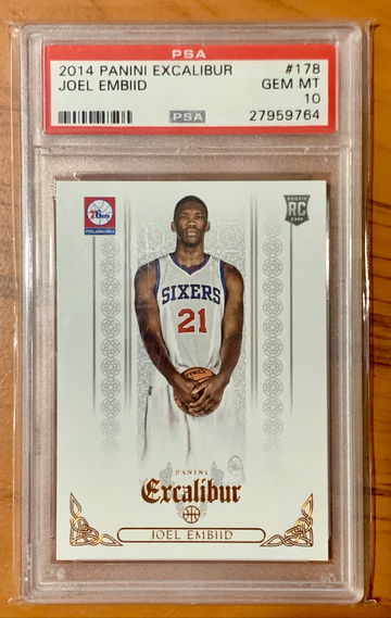 2014 Excalibur Joel Embiid RC PSA 10 Gem-Mint PSA - Low Pop!