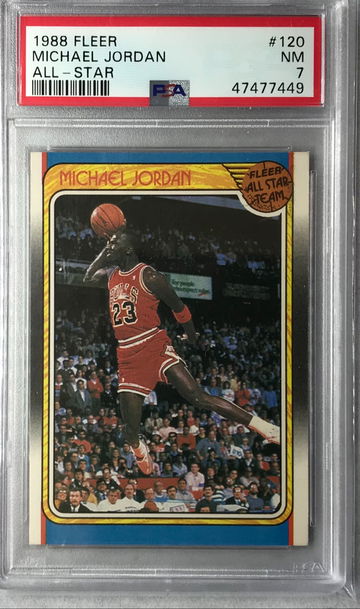 Michael Jordan 1988 Fleer All-Star #120 - PSA 7