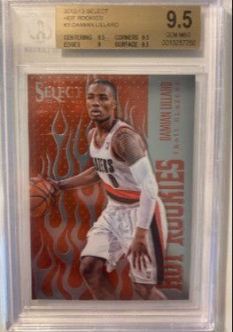 2012 Select Damian Lillard Hot Rookies BGS 9.5