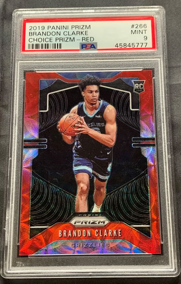 2019 Prizm Brandon Clarke Choice Red #88/88 PSA 9