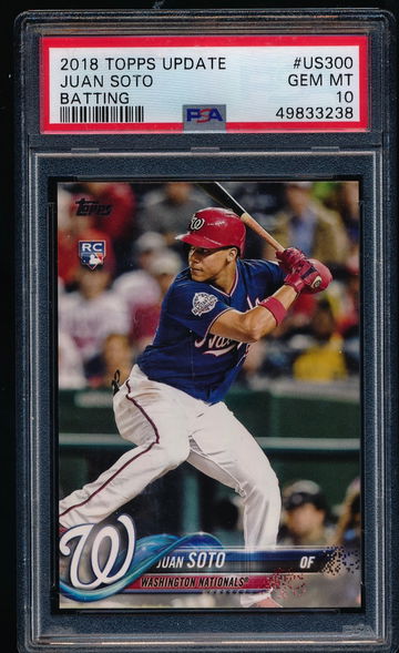 Juan Soto 2018 Topps Update RC PSA 10