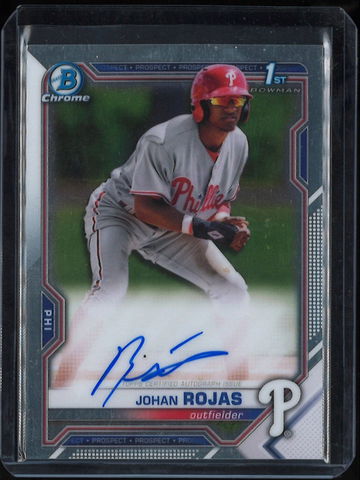 2021 Bowman Chrome Johan Rojas 1st Prospect Auto