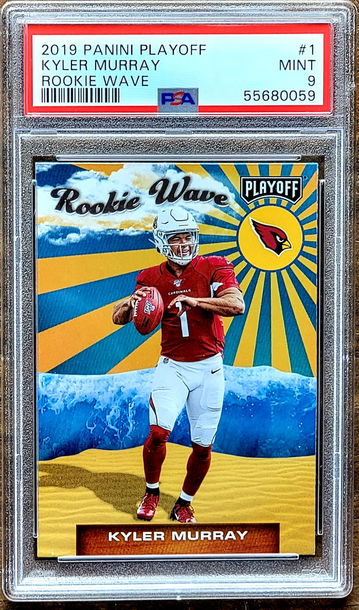 2019 KYLER MURRAY Panini Playoff Rookie Wave Refractor Prizm PSA 9 RC #1