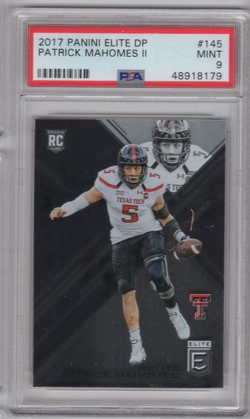 2017 Elite Draft Picks Patrick Mahomes II PSA 9