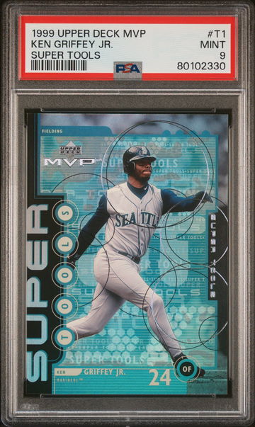 1999 UPPER DECK KEN GRIFFEY JR. MVP SUPER TOOLS #T1 PSA 9 BL.D1.39