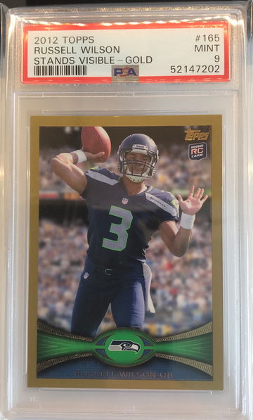 2012 TOPPS GOLD RUSSELL WILSON PSA 9 MINT #169 /2012
