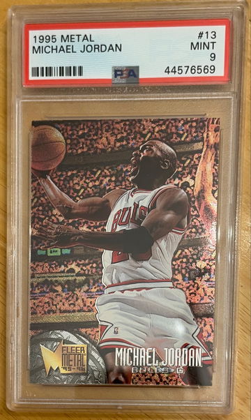 1995 Fleer Metal Michael Jordan PSA 9