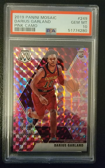 2019 Mosaic Pink Camo Darius Garland PSA 10