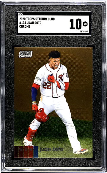 2020 Topps Stadium Club #104 Juan Soto Chrome SGC 10