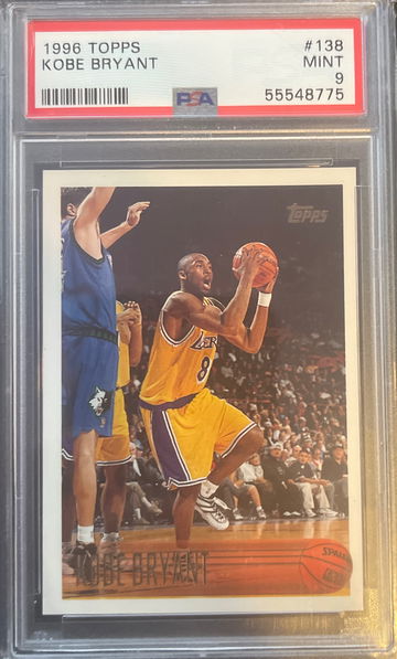 1996 TOPPS KOBE BRYANT #158 PSA 9 CENTERED