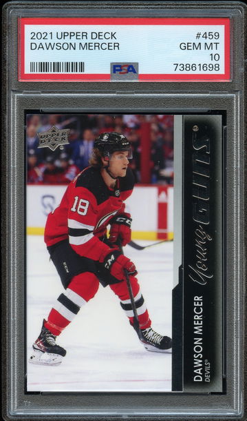 2021 Upper Deck Dawson Mercer Young Guns PSA 10
