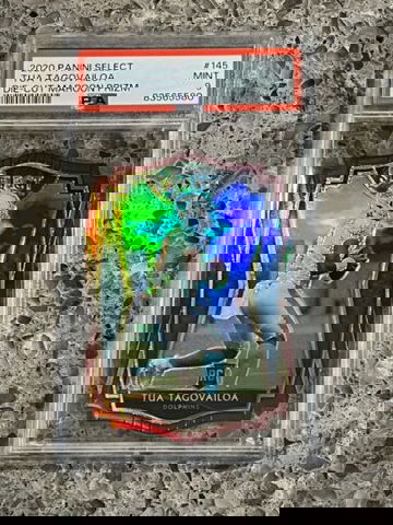 Tua Tagovailoa 2020 Select Concourse Maroon Die-Cut Rookie Prizm PSA 9 MINT