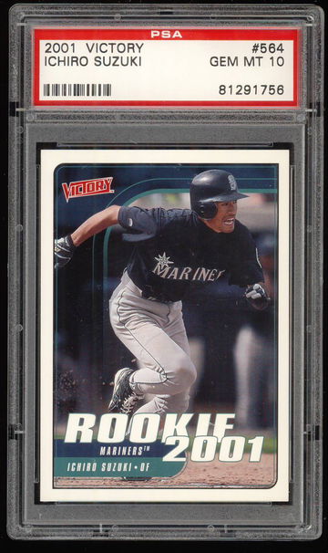 2001 Upper Deck Victory Ichiro Suzuki Rookie RC PSA 10 