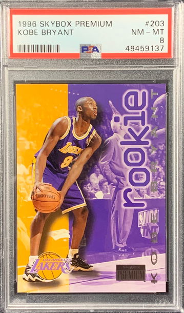 1996 Skybox Premium Kobe Bryant PSA 8