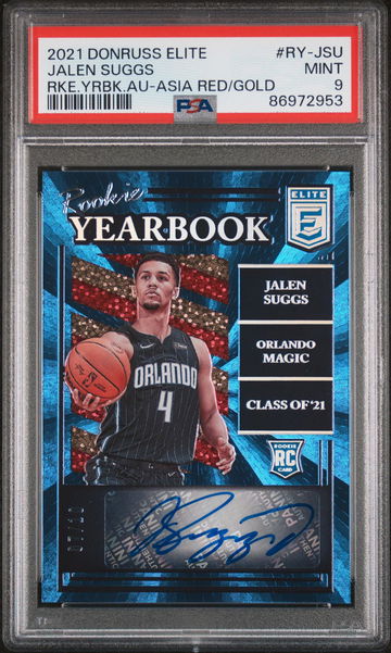 2021 Donruss Elite #RY-JSU Jalen Suggs Yearbook /10 PSA 9