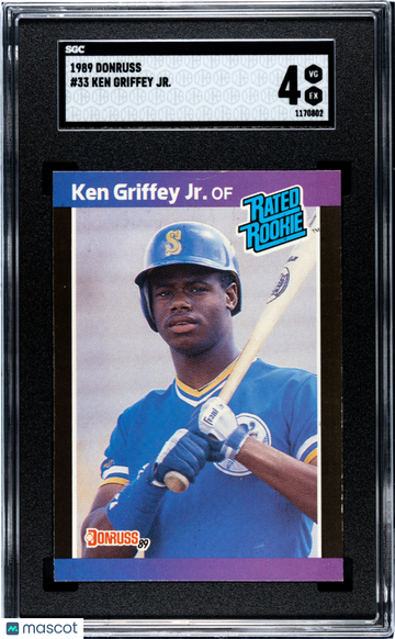 1989 Donruss Ken Griffey JR. #33 RC SGC 4