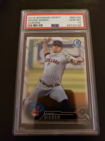 2016 Bowman Shane Bieber 