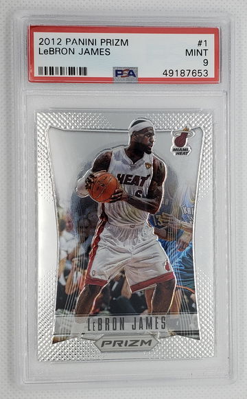LEBRON JAMES 2012 Panini Prizm #1 Lakers Finals - PSA 9 MINT