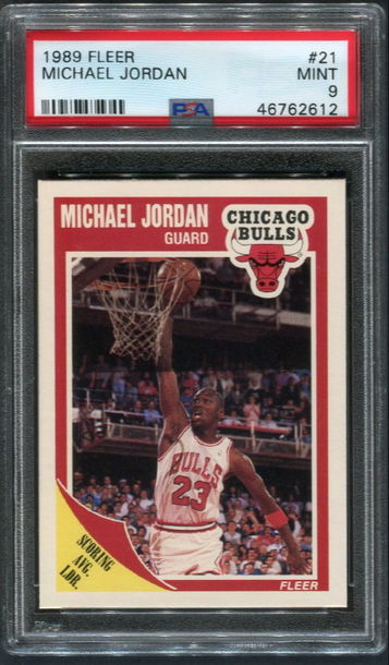 1989 Fleer Michael Jordan #21 PSA 9