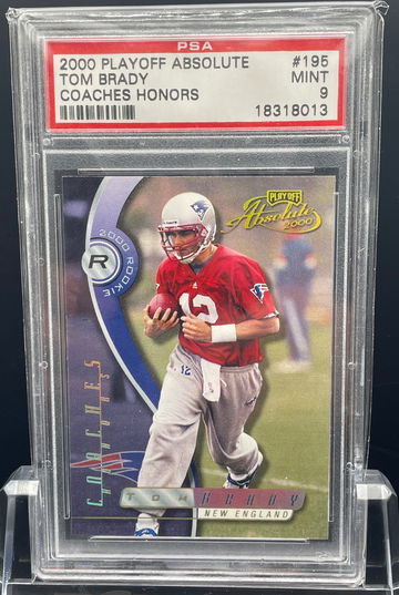 2000 Playoff Absolute Tom Brady Coaches Honors PSA 9