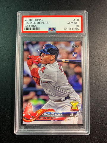 Rafael Devers 2018 Topps Rookie PSA 10.