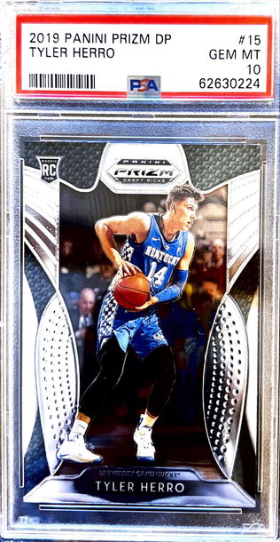 2019 Panini Prizm Draft Picks Tyler Herro PSA 10 Miami Heat