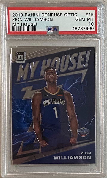 2019 Optic Zion Williamson My House PSA 10