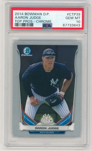 2014 BOWMAN AARON JUDGE DRAFT PICKS TOP PROSPECTS TOP PROS-CHROME #CTP39 PSA 10