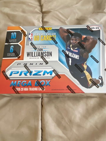 2019 panini prizm basketball mega box!