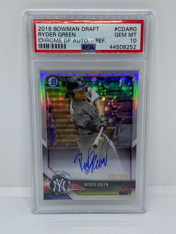 2018 Bowman Chrome Ryder Green Refractor Auto