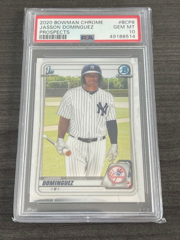 2020 Bowman Chrome Prospects Jasson Dominguez ROOKIE RC #BCP8 PSA10