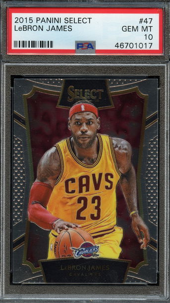 2015 Select #47 LeBron James PSA 10 Gem Mint