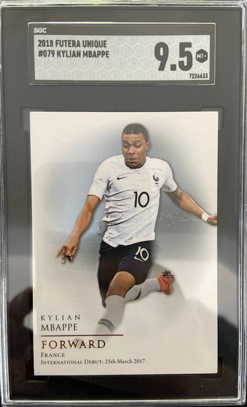 2018 Kylian Mbappe ROOKIE Futera Unique SGC 9.5 RARE