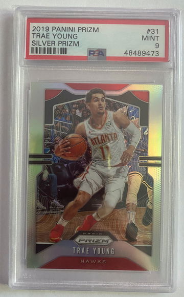 2019 Panini Prizm Trae Young Silver Prizm PSA 9