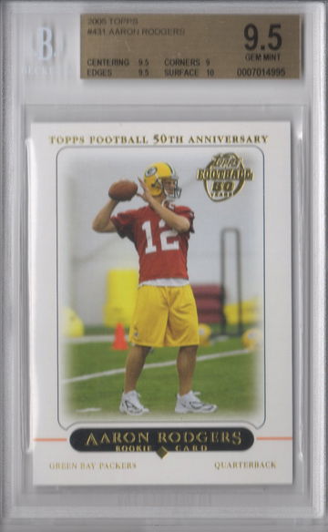 2005 Topps Aaron Rodgers BGS 9.5