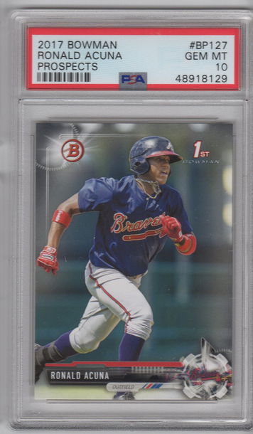 2017 Bowman Prospects Ronald Acuna PSA 10