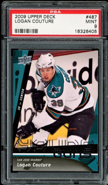 2009 Upper Deck #487 Logan Couture RC PSA 9  Sharks